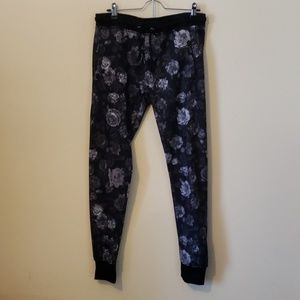 Rose Print Joggers size M